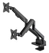 Supporto da Scrivania Doppio Monitor 17-32'' con Molla a Gas e Docking Station 8-in-1