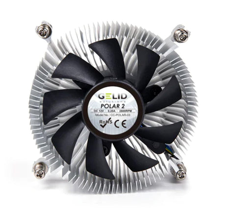 Ventola Silenziosa Polar2 a Basso Profilo per Intel