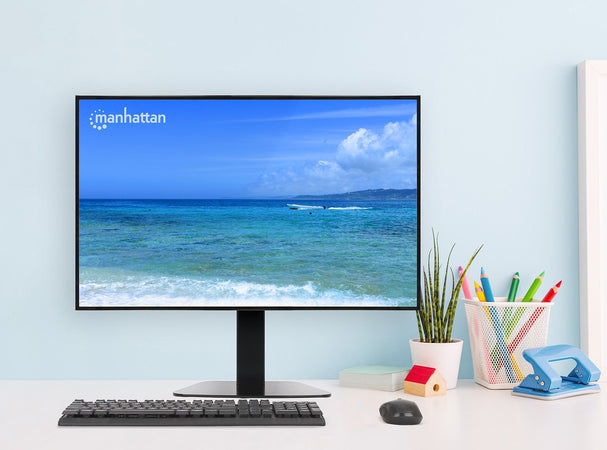 Supporto da Tavolo Stand per Monitor 15-32'' con Molla a Gas Regolabile e Base