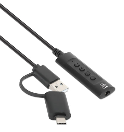 Cavo Adattatore 2-in-1 da USB-C&trade e USB-A a Audio Stereo Aux da 3,5 mm