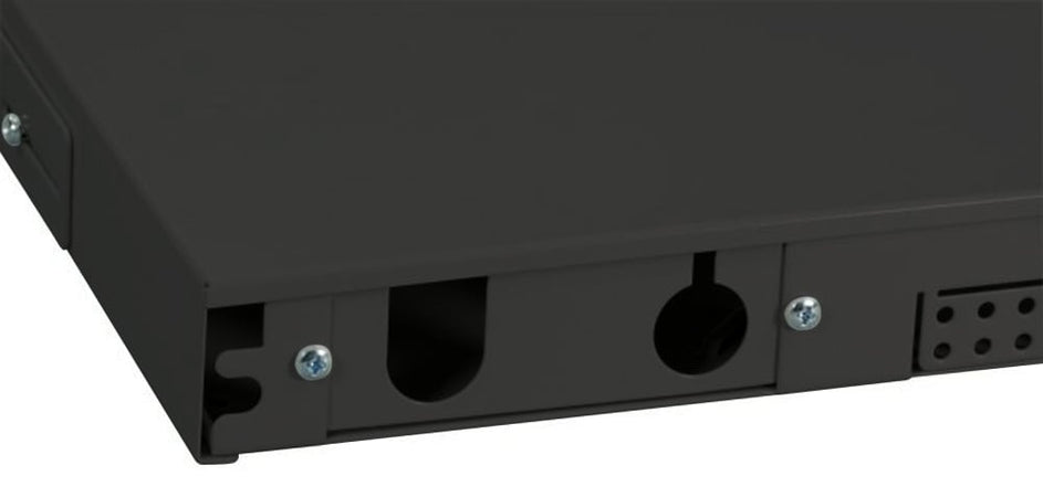 Box Ottico Versione Scorrevole 1U Senza Pannello Frontale Nero