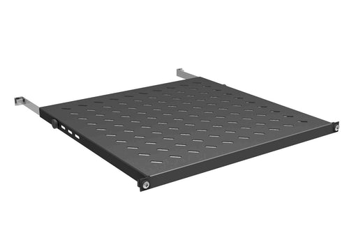 Mensola per Rack 19'' 550-650 mm 0.5U Nero 4 Punti