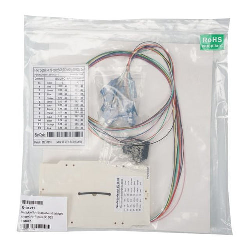 Cassetta di Giunzione Attrezzata con 12 Pigtail Fibra Monomodale OS2 SC/APC 9/125 2m
