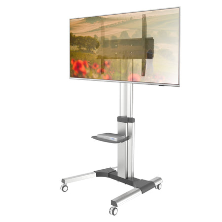 Supporto a Pavimento con una Mensola Trolley TV LCD/LED/Plasma 50-92''