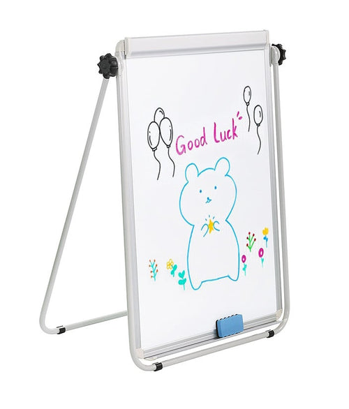 Lavagna Magnetica Bifacciale Flipchart Portatile 70x100 cm con Supporto