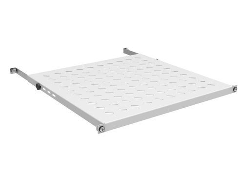 Mensola per Rack 19'' 350-450 mm 0.5U Grigio 4 Punti