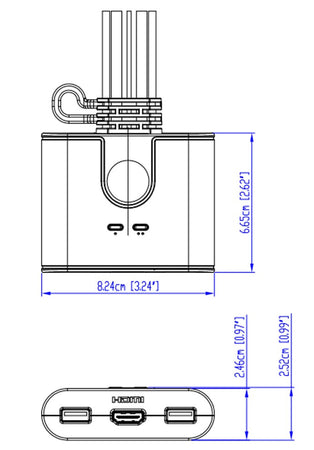 Switch KVM Cablato HDMI FHD USB a 2 porte, CS22HF