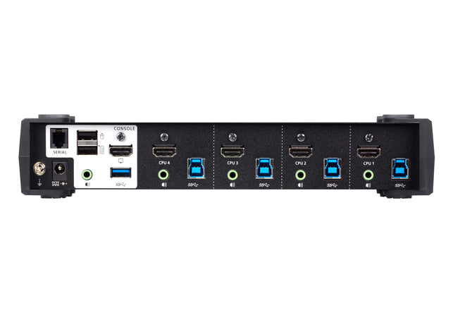 Switch USB 3.0 4K HDMI KVMP&trade a 4 porte con Modalit&agrave Mixer Audio, CS1824