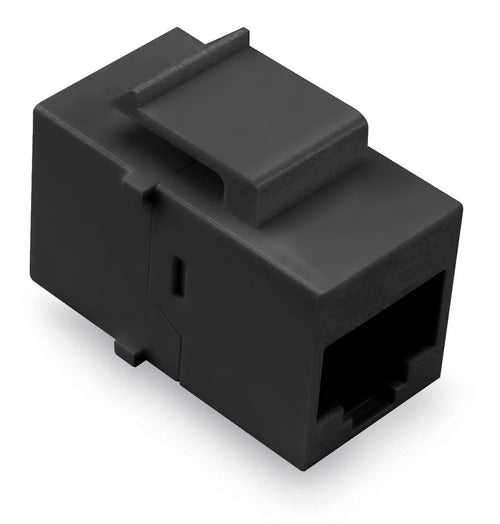 Accoppiatore Keystone RJ45 F/F Cat.5E UTP Nero