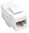 Accoppiatore Keystone RJ45 F/F Cat.6 UTP Bianco