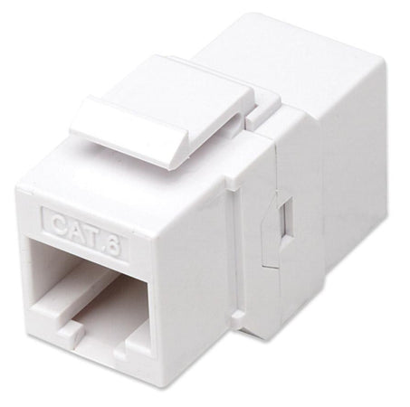 Accoppiatore Keystone RJ45 F/F Cat.6 UTP Bianco