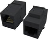 Accoppiatore Keystone RJ45 F/F Cat.5E UTP Nero