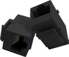 Accoppiatore Keystone RJ45 F/F Cat.5E UTP Nero