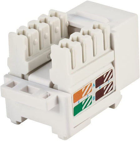 Frutto Keystone RJ45 Cat.5E UTP IDC 90&deg Bianco
