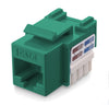Frutto Keystone RJ45 Cat.6 UTP IDC 90° Verde