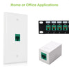 Frutto Keystone RJ45 Cat.6 UTP IDC 90° Verde