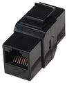 Accoppiatore Keystone RJ45 F/F Cat.6 UTP Nero