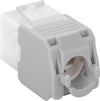 Frutto Keystone RJ45 Cat.6A UTP Tool-Free Bianco Grigio
