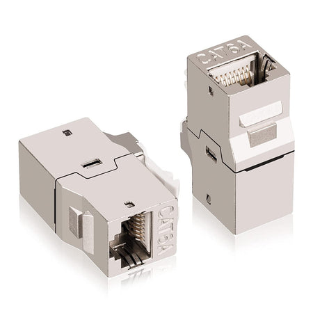 Accoppiatore di Rete RJ45 Cat.6A F/F Schermato FTP da pannello 16.5mm