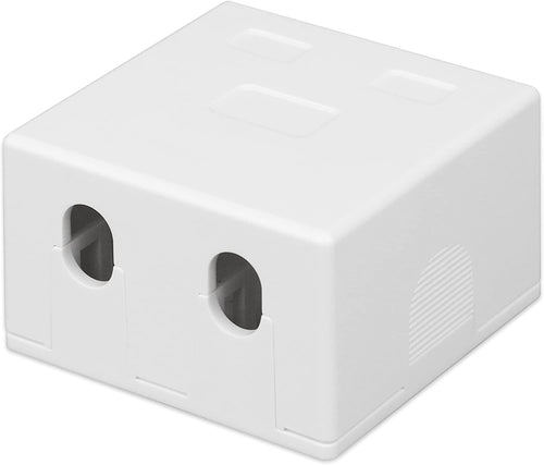 Presa a Muro per 2 Frutti Keystone Bianco
