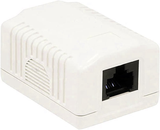 Presa a Muro con 1 Frutto RJ45 Cat.6 UTP Beige