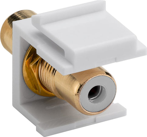 Modulo Keystone Cinch/RCA Bianco