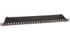 Pannello Patch STP 24 Posti RJ45 19'' 0.5U Cat.6 Nero