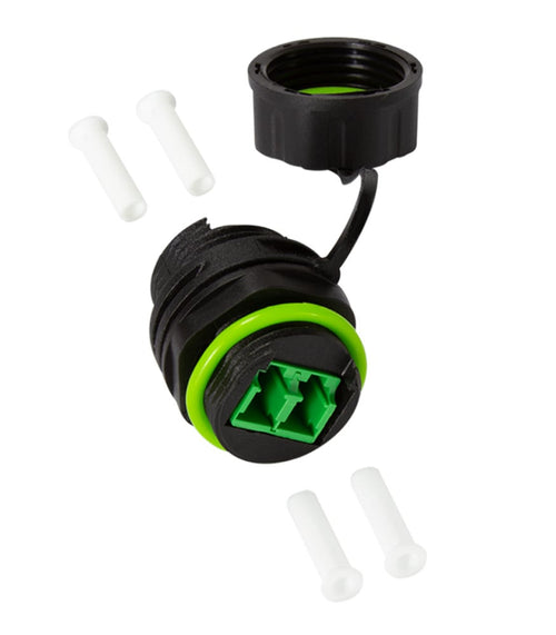 Connettore Fibra Ottica LC Duplex Impermeabile IP68 con Cappuccio Antipolvere