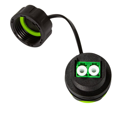 Connettore Fibra Ottica LC Duplex Impermeabile IP68 con Cappuccio Antipolvere