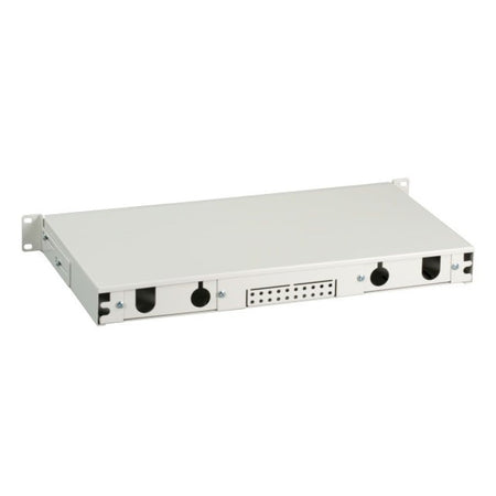 Cassetto Ottico 19'' Assemblato con 12 Bussole e 24 Pigtails LC Duplex Monomodale OS2