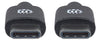 Cavo USB-C&trade Maschio/Maschio USB 2.0 3 metri Nero