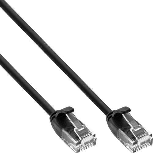 Cavo Patch di Rete Cat.6 UTP Slim 0,25m Nero