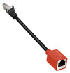 Adattatore RJ45 Cat.6A Classe EA Break Away Protezione Antistrappo 20cm