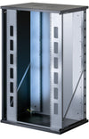 Armadio Rack 19'' a Muro 22U P 600mm L 800mm Porta Vetro Nero