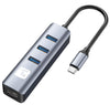 Adattatore Convertitore USB-C&trade a RJ45 Gigabit con Hub 3 Porte USB 5 Gbps