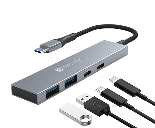 Hub USB3.2 Slim 2 Porte USB-A e 2 Porte USB-C&trade