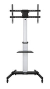 Carrello TV 37''-86'' Multimediale in Alluminio Regolabile in Altezza