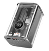 Power Bank 10000 mAh 1x USB-A 1x USB-C&trade con Display PD & QC Trasparente