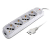 Presa Multipla a 4 Posti Italiana Bipasso/Schuko Spina 10A