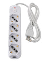 Presa Multipla a 4 Posti Italiana Bipasso/Schuko Spina 10A