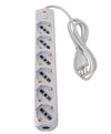 Presa Multipla a 6 Posti Italiana Bipasso/Schuko Spina 10A