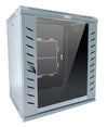 Armadio Rack 19'' a Muro 6 Unità P.600 mm Flat Pack Grigio