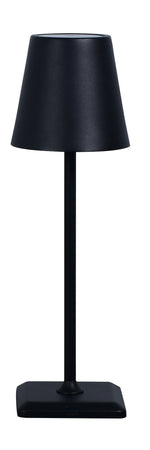 Lampada da Tavolo LED Senza Fili USB-C&trade Dimmerabile in Metallo Nero