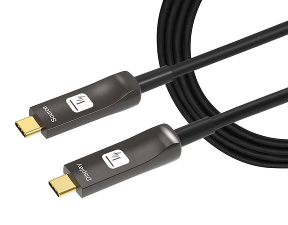Cavo Audio/Video Ottico Attivo USB-C&trade M/M AOC Fibra Ottica 4K 30m