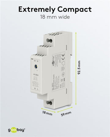 Alimentatore su Guida DIN 12V 1,25A 15W
