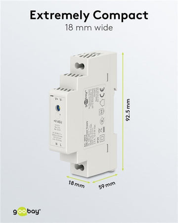 Alimentatore su Guida DIN 5V 2,4A 12W