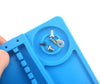 Tappeto da Saldatura e Riparazione Antistatico Antiscivolo Magnetico 45 x 30 cm in Silicone Blu