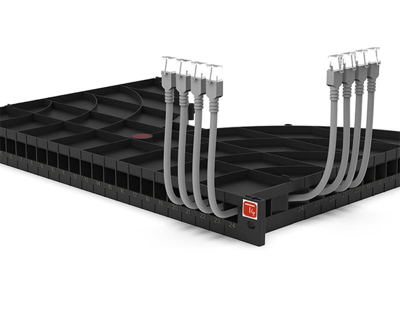 Mensola Gestione Cavi su Rack 19'' 24 Porte P.1000 mm