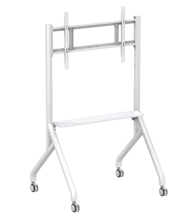 Supporto Mobile da Pavimento Multifunzione per TV LCD/LED/Plasma 55-86'' Bianco