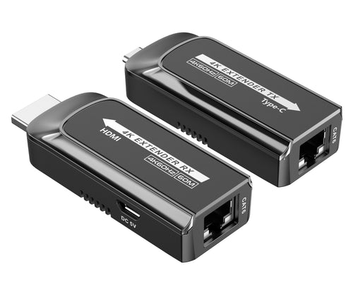 Extender da USB-C&trade a HDMI 4K su Cavo Cat.6/6A/7 fino a 60 metri